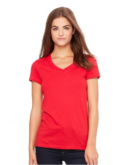 BELLA + CANVAS-Women’s Jersey V-Neck Tee-6005